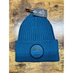Alpine Design Men's Logo Beanie Ink‎ Blue NWT